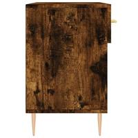 Schoenenbank 102x35x55 cm bewerkt hout gerookt eikenkleurig - thumbnail