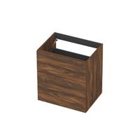 INK - Onderkast 2L A-sym Decor Tbv Grepen - 600x450x650 Mm - Noten - thumbnail