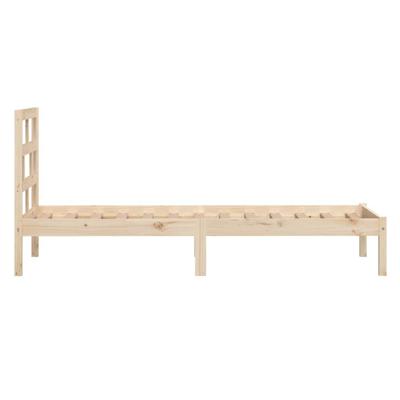 Bedframe massief hout 75x190 cm Bedframe massief hout 75x190 cm