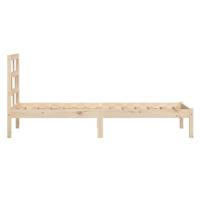 Bedframe massief hout 75x190 cm - thumbnail