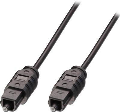 LINDY 35210 Toslink Audio Aansluitkabel [1x Toslink-stekker (ODT) - 1x Toslink-stekker (ODT)] 0.50 m Zwart