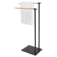 Handdoekrek vrijstaand Sealskin Brix Zwart - thumbnail