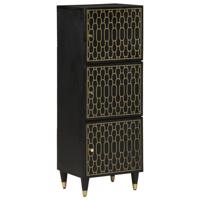 Hoge kast 40x33x110 cm massief mangohout - thumbnail