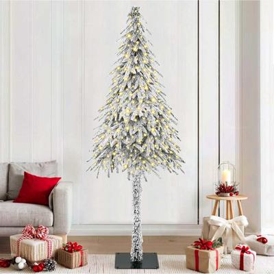 VidaXL Kerstboom met 300 led met standaard wit 210 cm pe en staal VidaXL Kerstboom met 300 led met standaard wit 210 cm pe en staal