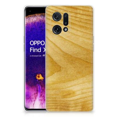 OPPO Find X5 | Bumper Hoesje | Licht Hout