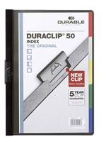 Durable DURACLIP® INDEX 50 223401 DIN A4 Zwart - thumbnail