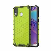 Honingraat schokbestendig PC + TPU Case voor Galaxy M20 (groen) - thumbnail