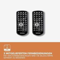 Lenco 2x 9" draagbare DVD-speler met USB SD ingebouwde batterij hoofdtelefoon en beugel Zwart - DVP-939 - thumbnail