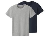 Esmara Kids Set van 2 kinder T-shirts (Donkerblauw/grijs, 158/164) - thumbnail