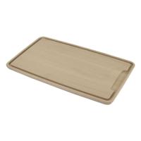 Metaltex beukenhouten snijplank met groef 39x23 cm - thumbnail