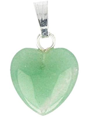 Hartvormige Edelstenen Hanger Aventurijn Groen (12 mm)