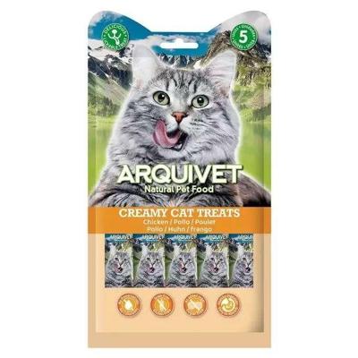 ARQUIVET Creamy Cat Treats Chicken - Kattensnoepje - 5 x 14g
