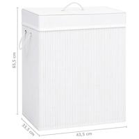 Wasmand 83 L bamboe wit - thumbnail