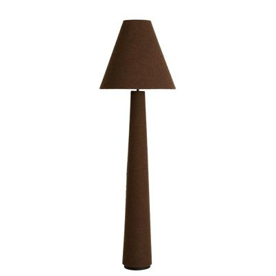 Light & Living VloerlampDevia Ø 50cm - bouclé - bruin - 1891661