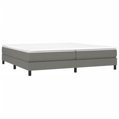 Boxspring bed stof donkergrijs 200x200 cm