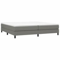 Boxspring bed stof donkergrijs 200x200 cm - thumbnail