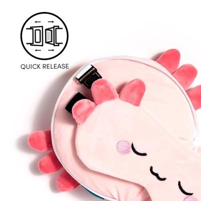Relaxeazzz Adoramals Maddie de Axolotl Reiskussen & Slaapmasker
