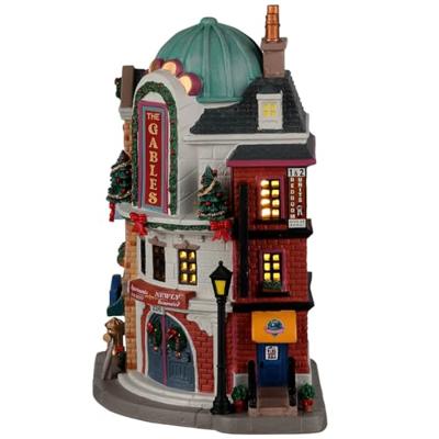 The Gables Apartments battery operated Led Kerst LEMAX - Lemax