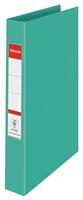 Esselte Colour&apos;Breeze ringmap, 2 ringen, PP, ft A4, met harde kaft, groen - thumbnail
