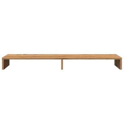 VidaXL Monitorstandaard 100x27x10 cm bewerkt hout artisanaal eiken VidaXL Monitorstandaard 100x27x10 cm bewerkt hout artisanaal eiken