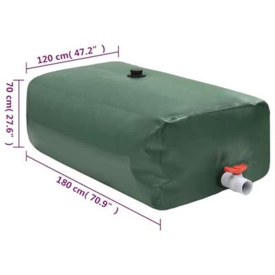 Watertank met kraan opvouwbaar 1500 L PVC