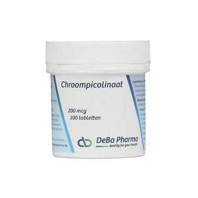 Deba Pharma Chroompicolinaat 100 Tabletten