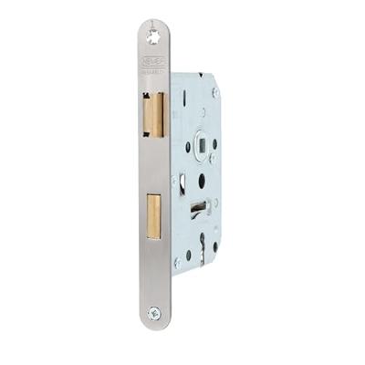 Nemef 1266 Deurslot | DM50mm | S55mm | krukgat 8mm | voorplaat RVS 20x174mm afgerond | messing dag- en nachtschoot | 2 sleutels | DR 1+3/2+4 - Nemef 1266 Deurslot | DM50mm | S55mm | krukgat 8mm | voorplaat RVS 20x174mm afgerond | messing dag- en nachtschoot | 2 sleutels | DR 1+3/2+4 -