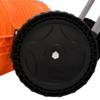 Sneeuwschep met uitschuifbaar handvat 96 cm bladstaal oranje - thumbnail