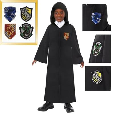 Child Costume Harry Potter Robe With 4 Velcro Hous 10-14 jaar Child Costume Harry Potter Robe With 4 Velcro Hous 10-14 jaar