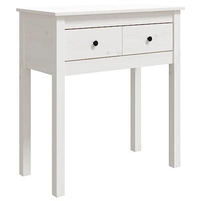 Wandtafel 70x35x75 cm massief grenenhout wit
