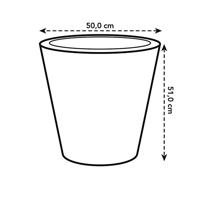 Bloempot Pure straight round 50 antraciet elho - Elho - thumbnail