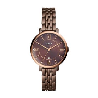 Fossil horlogeband ES4275 Staal Bruin 14mm