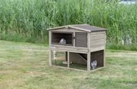 TRIXIE NATURA KNAAGDIERHOK MET REN GRIJS / BRUIN 124X78X102 CM - thumbnail