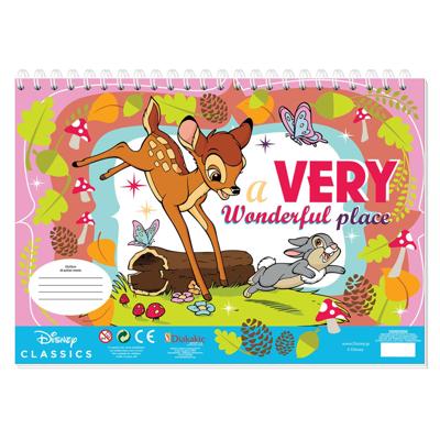 Disney Bambi kleurplaten met stencil en stickervel