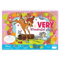 Disney Bambi kleurplaten met stencil en stickervel - thumbnail