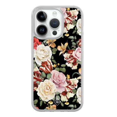 iPhone 14 Pro hybride hoesje - Flowerpower iPhone 14 Pro hybride hoesje - Flowerpower