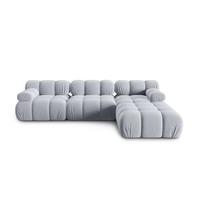 Milo Casa Tropea Modulaire Modulaire 3-zitsbank met Hocker - Lichtblauw - thumbnail