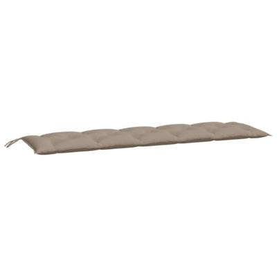 VidaXL Tuinbankkussens 2 st 180x50x7 cm oxford stof taupe