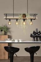 Lucide MILONGA - Hanglamp - 4xE27 - Zwart - thumbnail