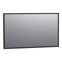 Brauer Onyx Spiegel - 120 cm - Rechthoekig - Zwart Geborsteld Frame - thumbnail