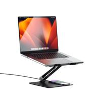 Alogic Elite Power MacBook stand met draadloze oplader - Black - thumbnail