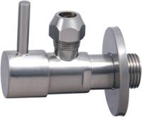 Wiesbaden Hoekstopkraan Xellanz Minimal 1/2 x 3/8 Of Knel 10 mm Geborsteld Staal - thumbnail