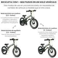 Kinderfiets Ociotrends Grijs - thumbnail
