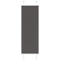 VidaXL Plissé rolgordijn 45x150 cm stofbreedte 44,4 cm polyester zwart - thumbnail