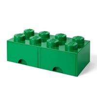 Room Copenhagen LEGO Brick Drawer 8 Groen opbergdoos - thumbnail