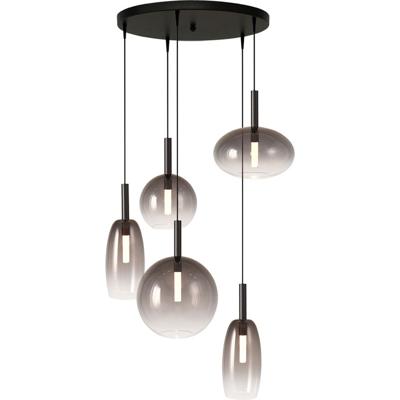Masterlight 5L vide hanglampLido Ball met smoke-fading glas - 2862-05-05-50-5-1234