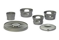 Beeztees kippen voertoren grijs 30x30x36cm kip - thumbnail