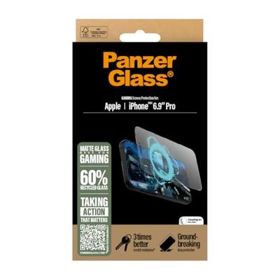 PanzerGlass Gaming 2860 Screenprotector (glas) Apple iPhone 16 Pro Max 1 stuk(s) Anti-vingerafdruk, Krasvast PanzerGlass Gaming 2860 Screenprotector (glas) Apple iPhone 16 Pro Max 1 stuk(s) Anti-vingerafdruk, Krasvast