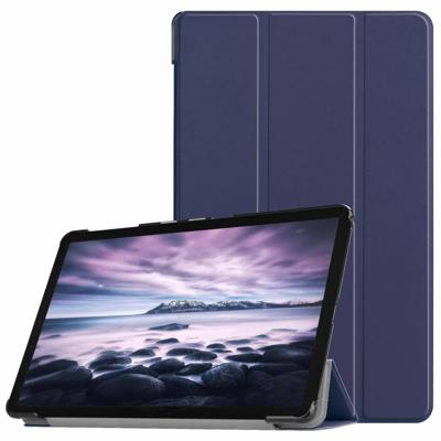 3-Vouw sleepcover hoes - Samsung Galaxy Tab A 10.5 inch - Donkerblauw 3-Vouw sleepcover hoes - Samsung Galaxy Tab A 10.5 inch - Donkerblauw