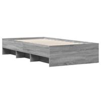 Bedframe bewerkt hout grijs sonoma eikenkleurig 100x200 cm - thumbnail
